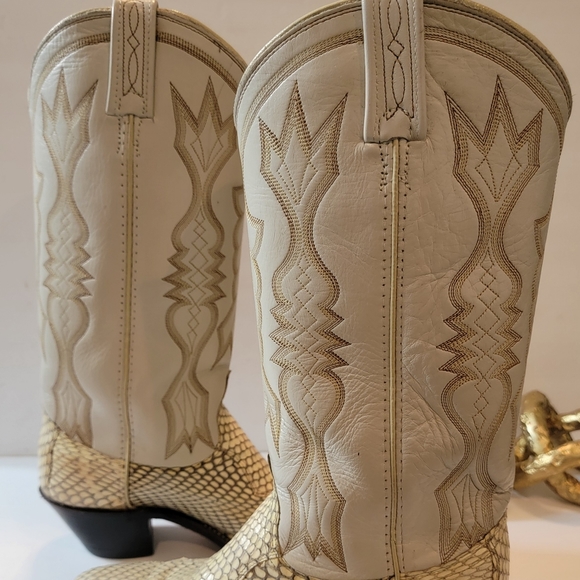 Dan Post Womens tan leather boots size 6.5M - Picture 7 of 12